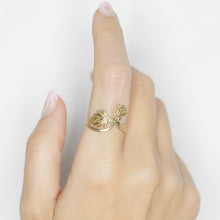 Load image into Gallery viewer, lotus twist diamond ring
