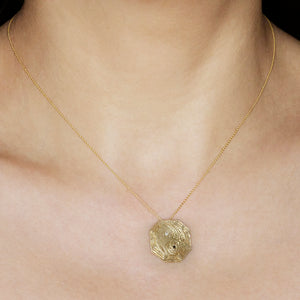 Yin Yang diamond necklace