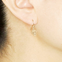 Load image into Gallery viewer, acorn diamond earrings
