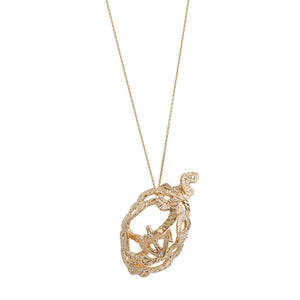 rope anchor diamond necklace