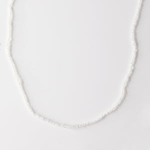 Moonstone bead 14k necklace