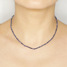 Load image into Gallery viewer, sapphire bead 14k necklace
