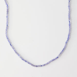 Tanzanite bead 14k necklace