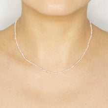 Load image into Gallery viewer, Pink opal bead 14k necklace

