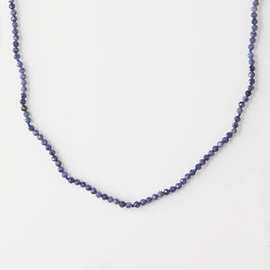 sapphire bead 14k necklace