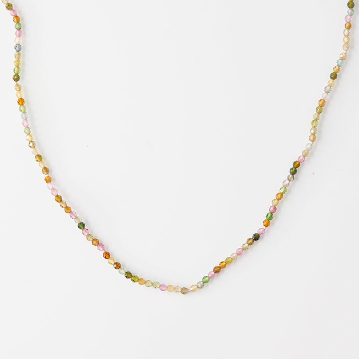 tourmaline bead 14k necklace
